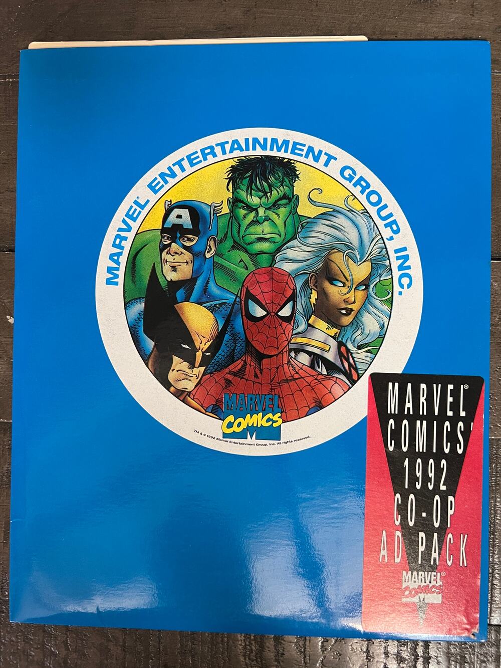 AMAZING VINTAGE 1992 Marvel "MARVEL COMICS 1992 CO-OP AD PACK" - NM- RARE